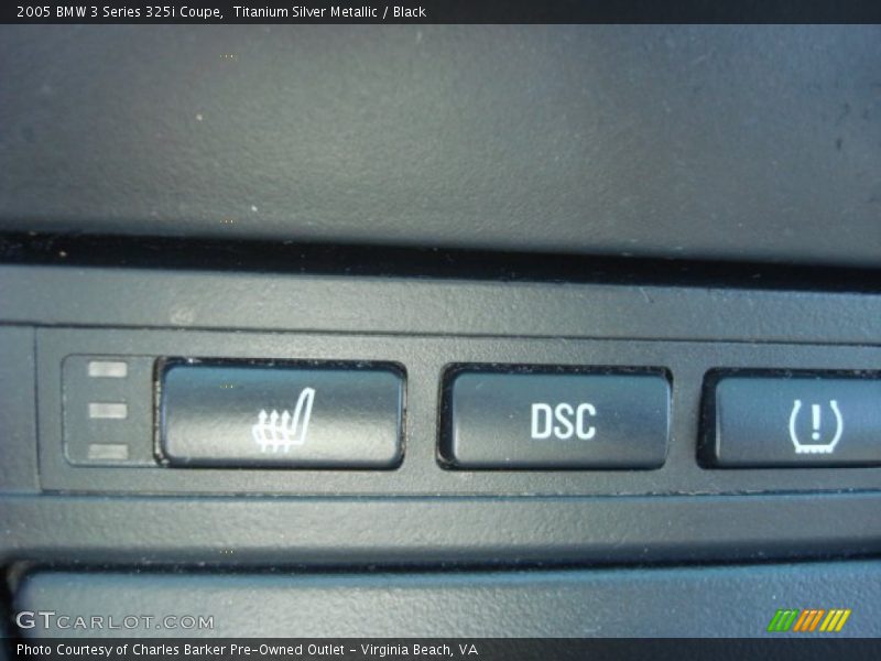 Titanium Silver Metallic / Black 2005 BMW 3 Series 325i Coupe