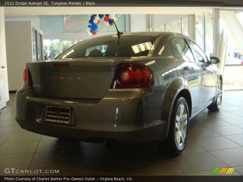 Tungsten Metallic / Black 2012 Dodge Avenger SE