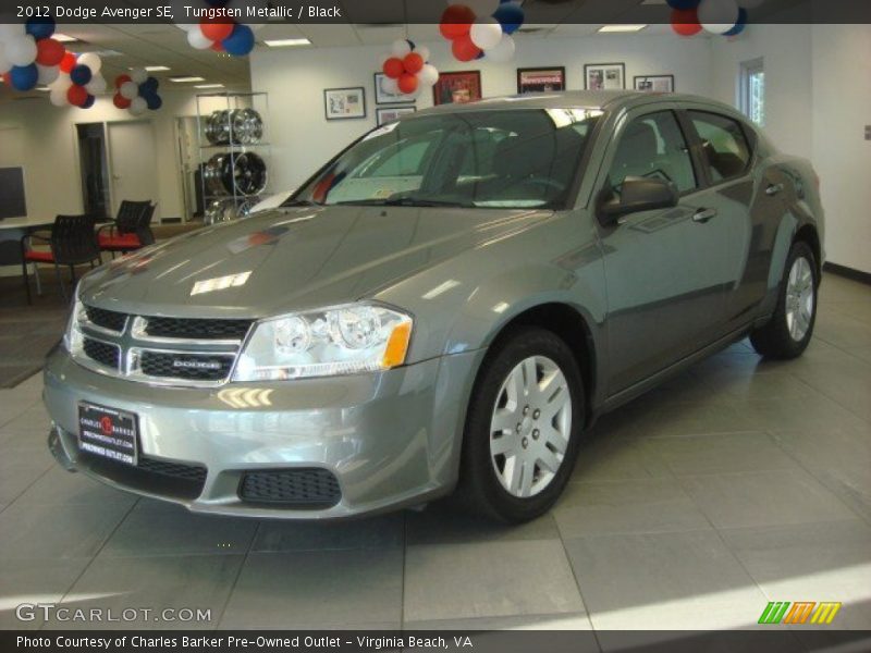 Tungsten Metallic / Black 2012 Dodge Avenger SE