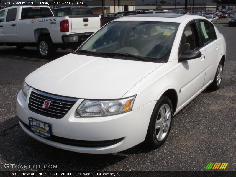 Polar White / Beige 2006 Saturn ION 2 Sedan