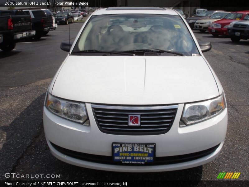 Polar White / Beige 2006 Saturn ION 2 Sedan