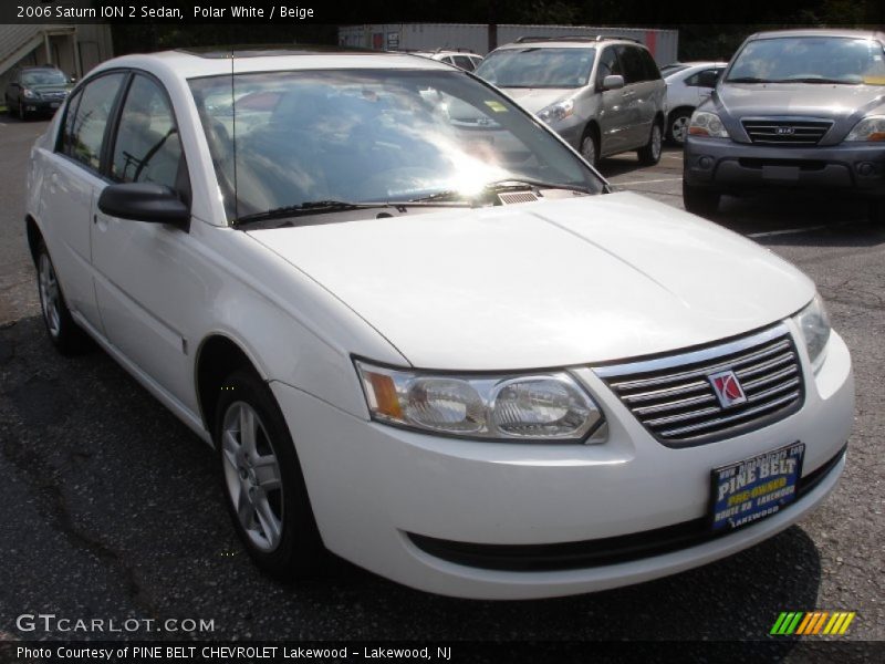 Polar White / Beige 2006 Saturn ION 2 Sedan