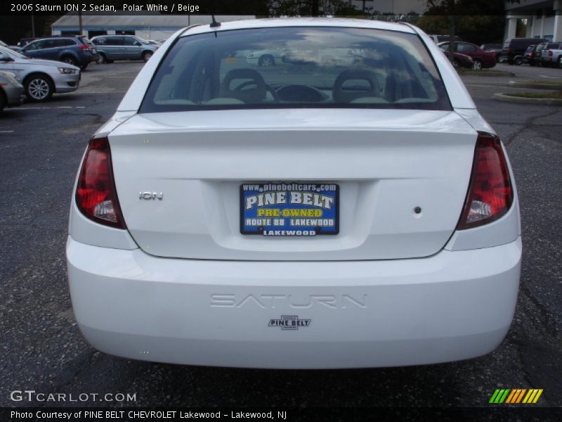 Polar White / Beige 2006 Saturn ION 2 Sedan