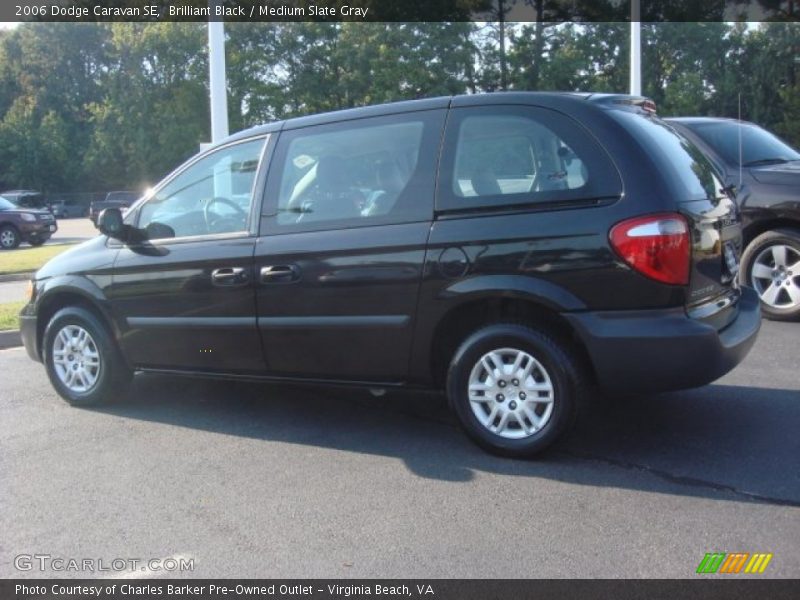 Brilliant Black / Medium Slate Gray 2006 Dodge Caravan SE