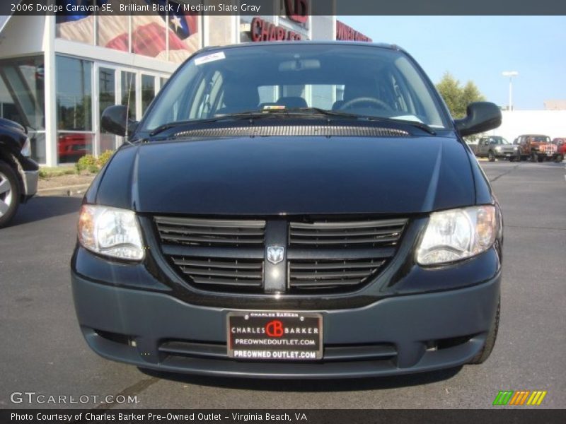 Brilliant Black / Medium Slate Gray 2006 Dodge Caravan SE