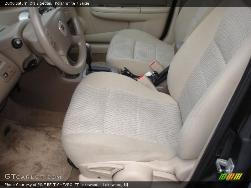 Polar White / Beige 2006 Saturn ION 2 Sedan