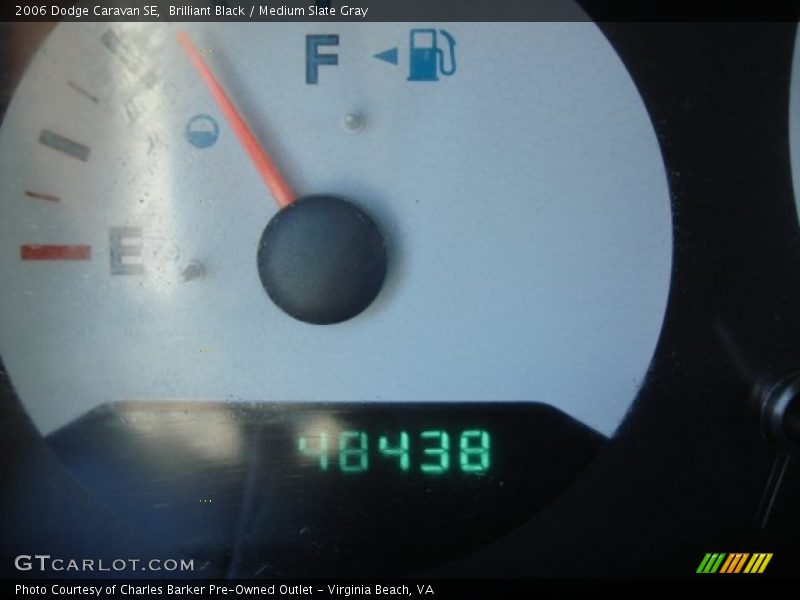 Brilliant Black / Medium Slate Gray 2006 Dodge Caravan SE