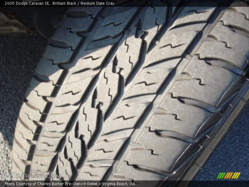 Brilliant Black / Medium Slate Gray 2006 Dodge Caravan SE