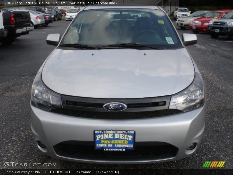 Brilliant Silver Metallic / Charcoal Black 2009 Ford Focus SE Coupe