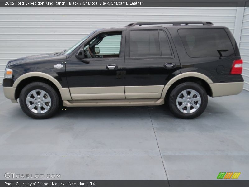 Black / Charcoal Black/Chaparral Leather 2009 Ford Expedition King Ranch