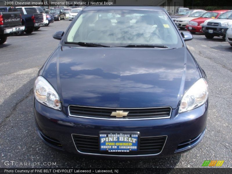 Imperial Blue Metallic / Neutral Beige 2008 Chevrolet Impala LS