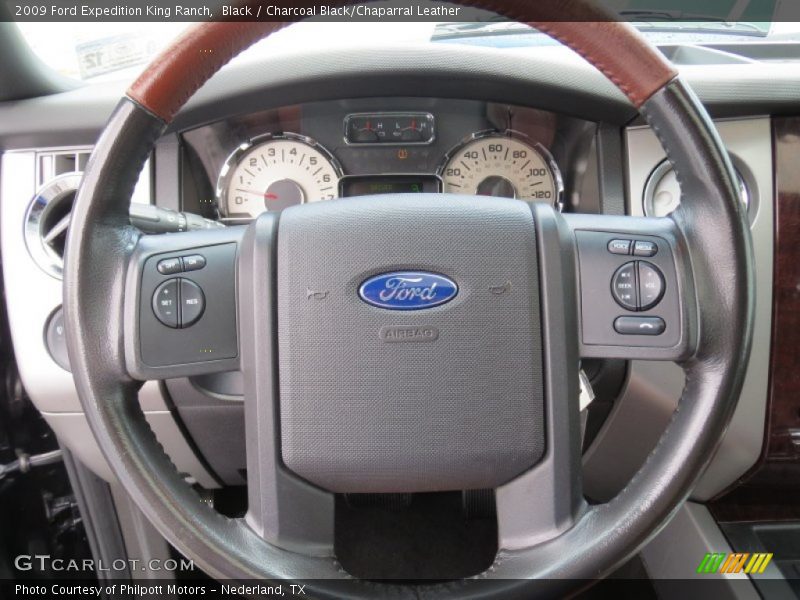 Black / Charcoal Black/Chaparral Leather 2009 Ford Expedition King Ranch