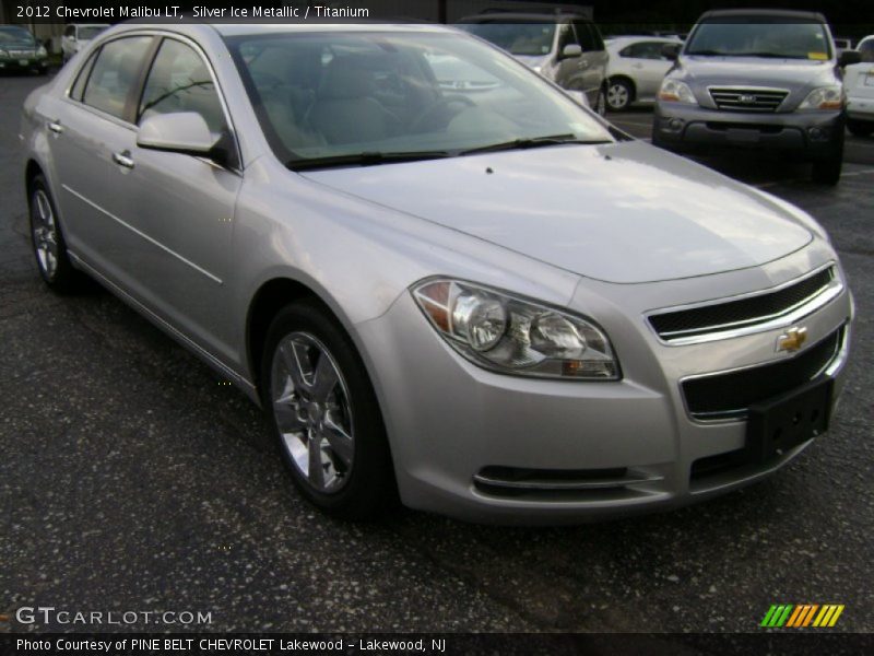 Silver Ice Metallic / Titanium 2012 Chevrolet Malibu LT