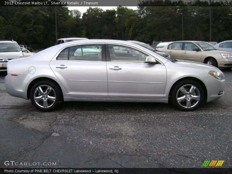 Silver Ice Metallic / Titanium 2012 Chevrolet Malibu LT