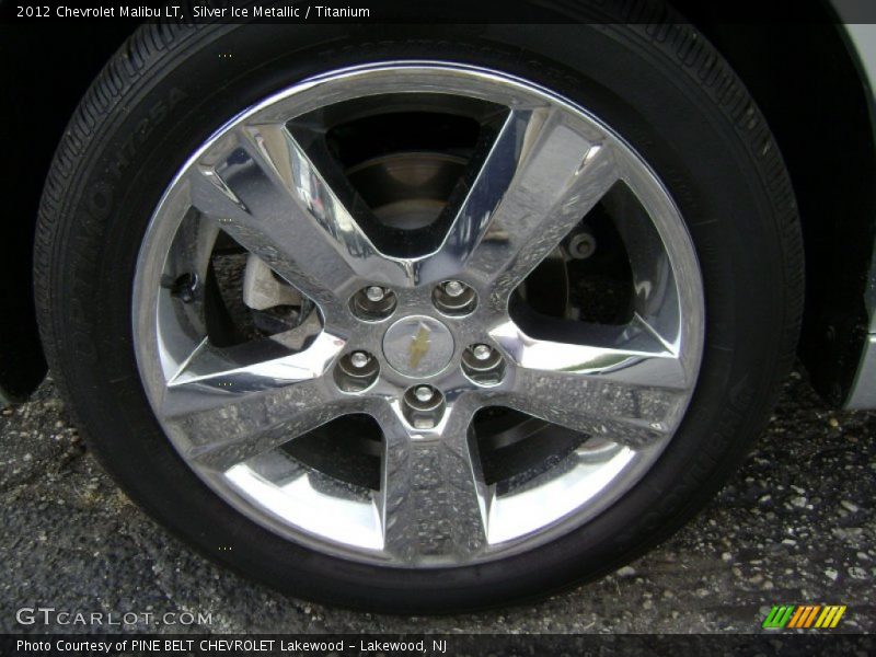 Silver Ice Metallic / Titanium 2012 Chevrolet Malibu LT
