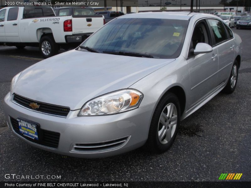 Silver Ice Metallic / Gray 2010 Chevrolet Impala LS