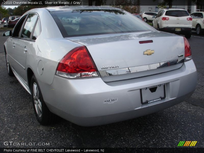 Silver Ice Metallic / Gray 2010 Chevrolet Impala LS
