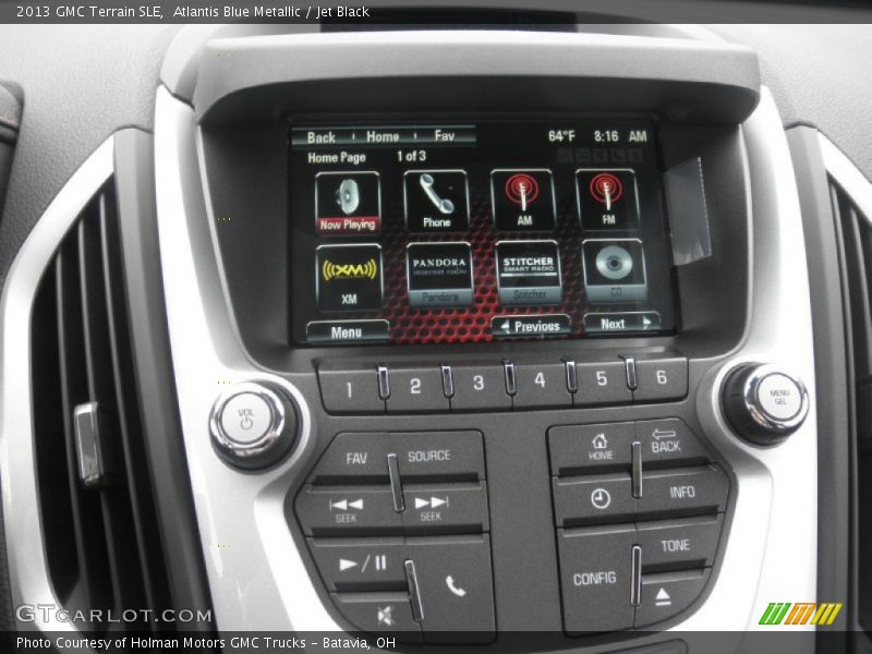 Atlantis Blue Metallic / Jet Black 2013 GMC Terrain SLE
