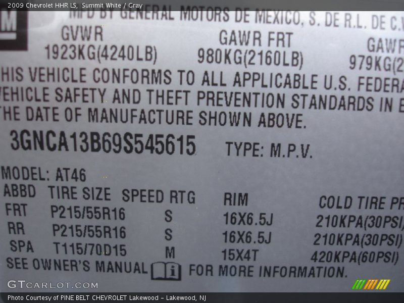 Summit White / Gray 2009 Chevrolet HHR LS