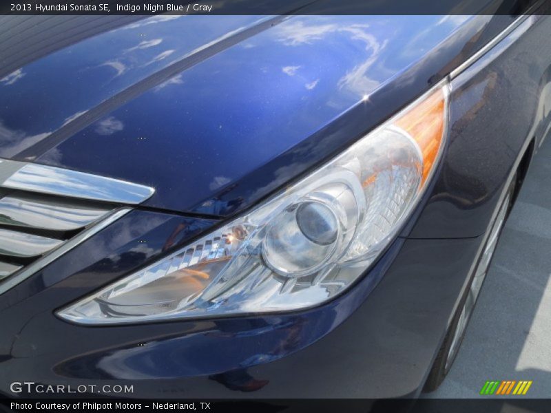 Indigo Night Blue / Gray 2013 Hyundai Sonata SE