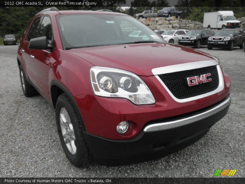 Crystal Red Tintcoat / Ebony 2012 GMC Acadia SL