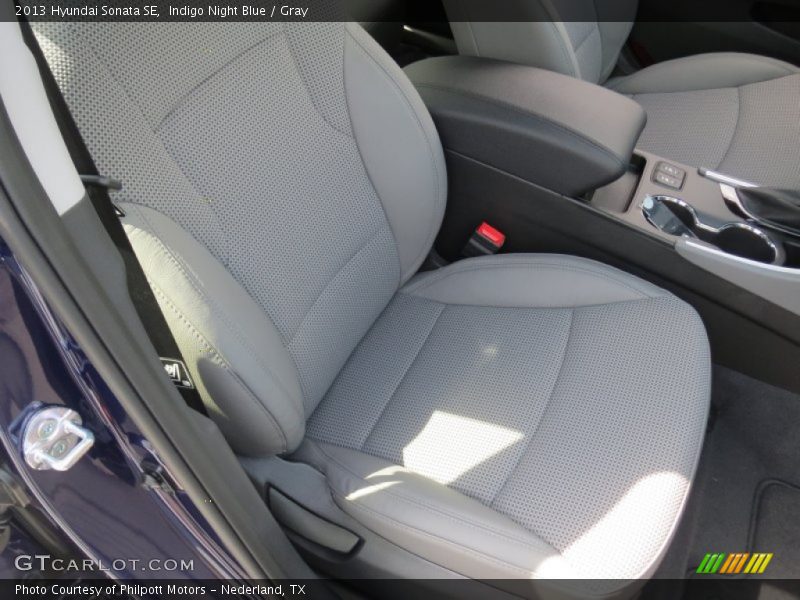 Indigo Night Blue / Gray 2013 Hyundai Sonata SE