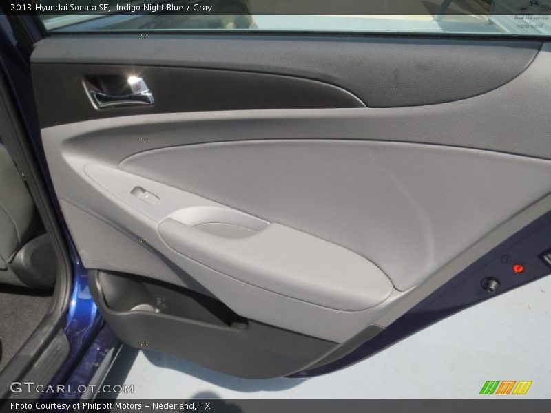 Indigo Night Blue / Gray 2013 Hyundai Sonata SE