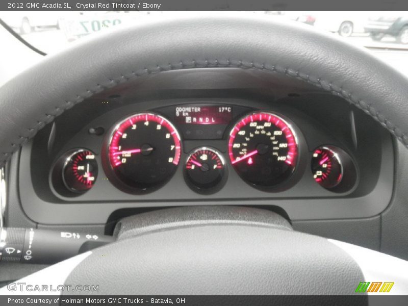 Crystal Red Tintcoat / Ebony 2012 GMC Acadia SL