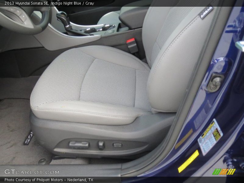 Indigo Night Blue / Gray 2013 Hyundai Sonata SE