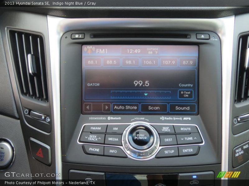 Controls of 2013 Sonata SE