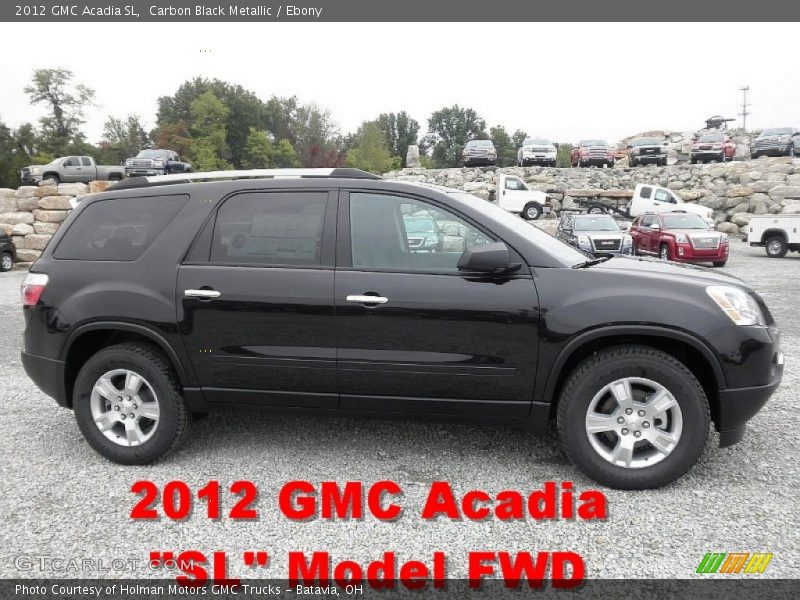Carbon Black Metallic / Ebony 2012 GMC Acadia SL
