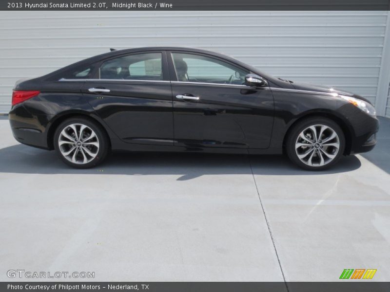 Midnight Black / Wine 2013 Hyundai Sonata Limited 2.0T