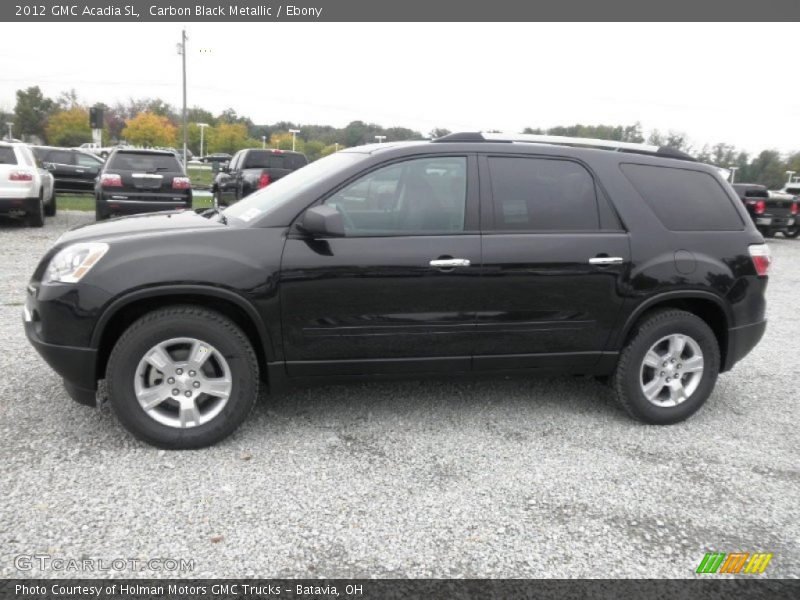 Carbon Black Metallic / Ebony 2012 GMC Acadia SL