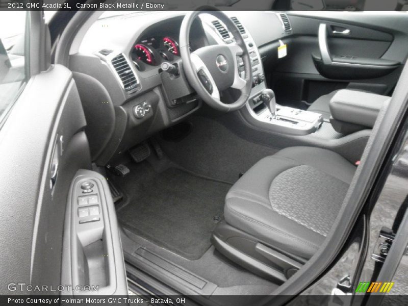 Carbon Black Metallic / Ebony 2012 GMC Acadia SL