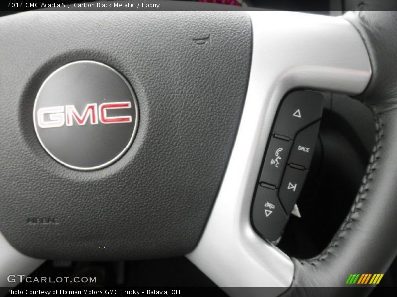 Carbon Black Metallic / Ebony 2012 GMC Acadia SL