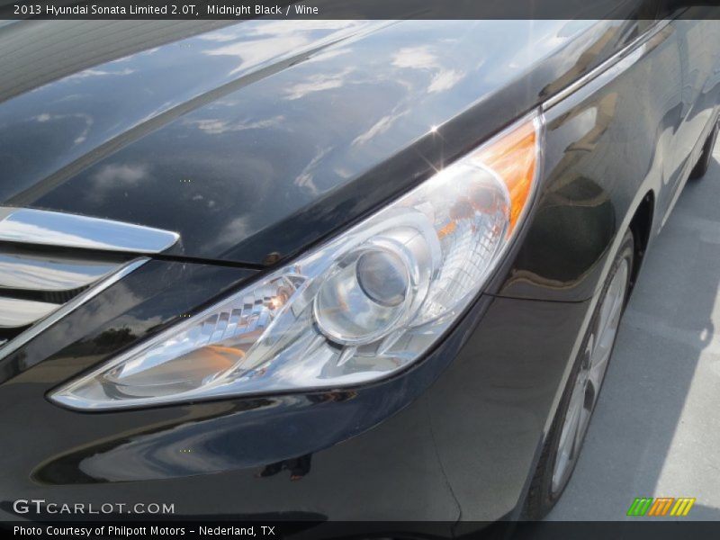 Midnight Black / Wine 2013 Hyundai Sonata Limited 2.0T