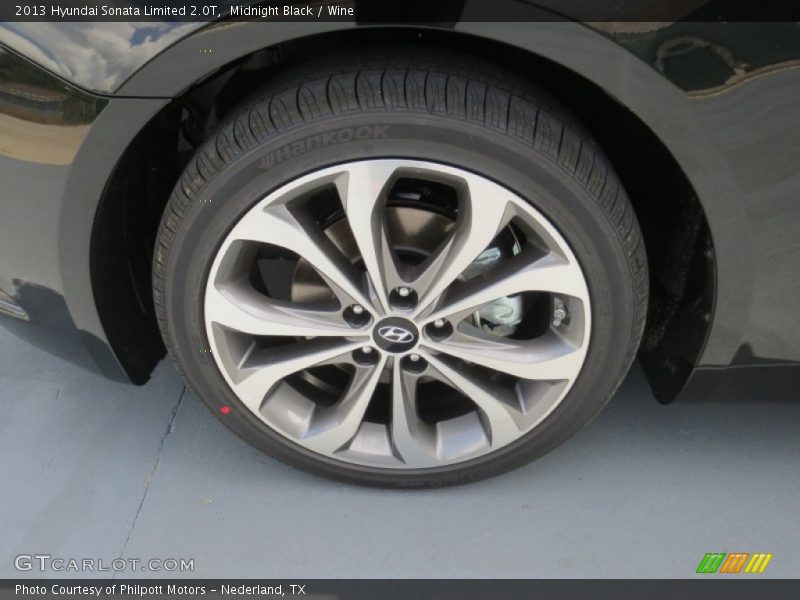 Midnight Black / Wine 2013 Hyundai Sonata Limited 2.0T