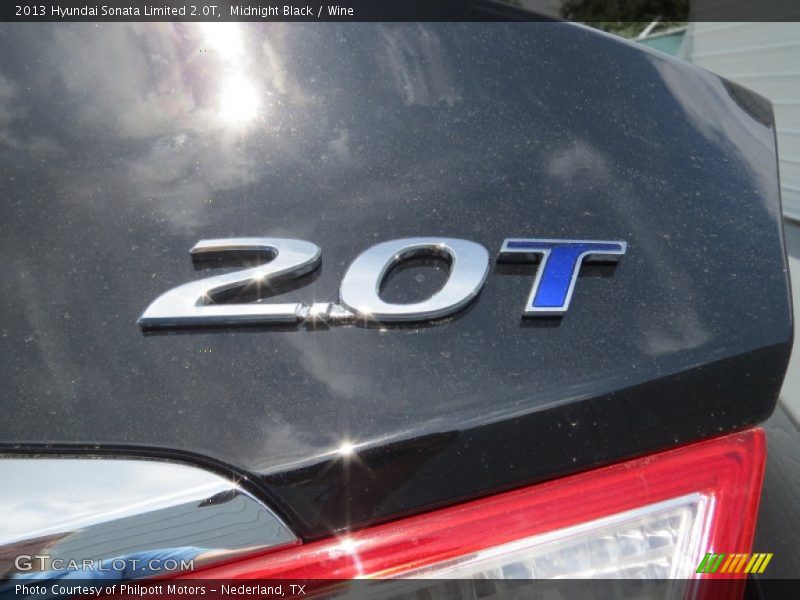Midnight Black / Wine 2013 Hyundai Sonata Limited 2.0T