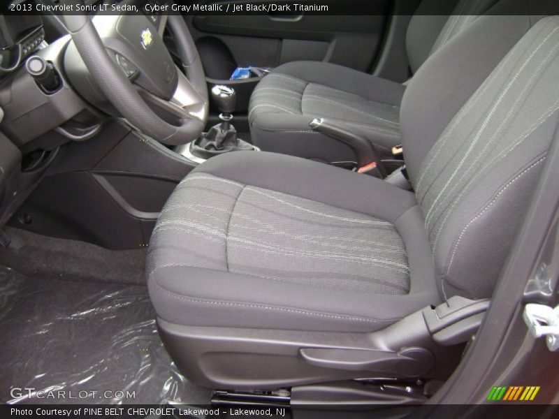 Cyber Gray Metallic / Jet Black/Dark Titanium 2013 Chevrolet Sonic LT Sedan
