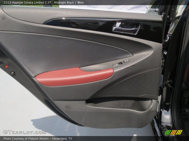 Midnight Black / Wine 2013 Hyundai Sonata Limited 2.0T