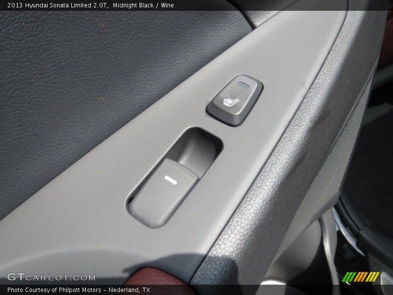 Midnight Black / Wine 2013 Hyundai Sonata Limited 2.0T