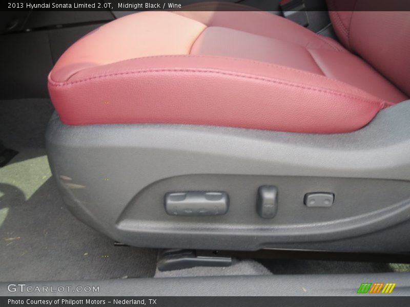 Midnight Black / Wine 2013 Hyundai Sonata Limited 2.0T