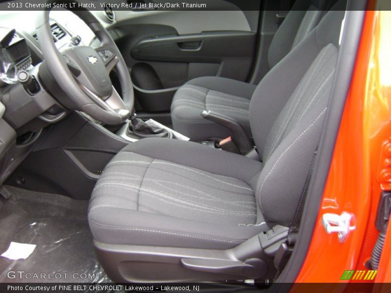 Victory Red / Jet Black/Dark Titanium 2013 Chevrolet Sonic LT Hatch
