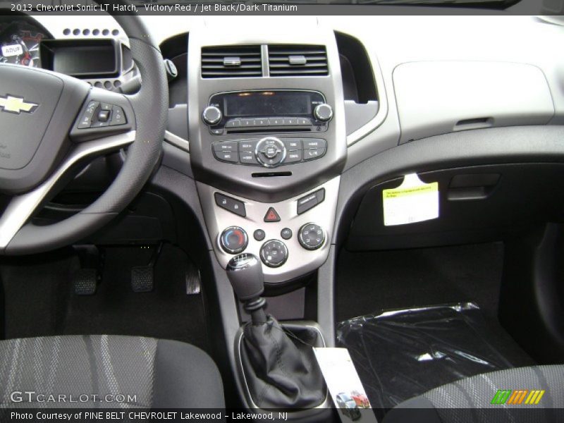 Victory Red / Jet Black/Dark Titanium 2013 Chevrolet Sonic LT Hatch