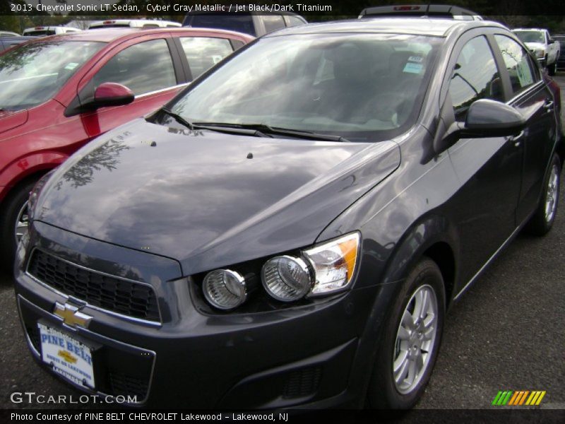 Cyber Gray Metallic / Jet Black/Dark Titanium 2013 Chevrolet Sonic LT Sedan