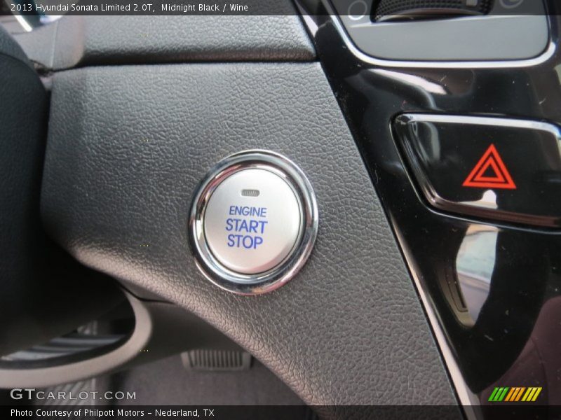 Midnight Black / Wine 2013 Hyundai Sonata Limited 2.0T