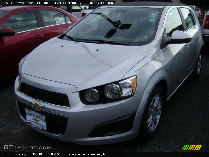 Silver Ice Metallic / Jet Black/Dark Titanium 2013 Chevrolet Sonic LT Hatch