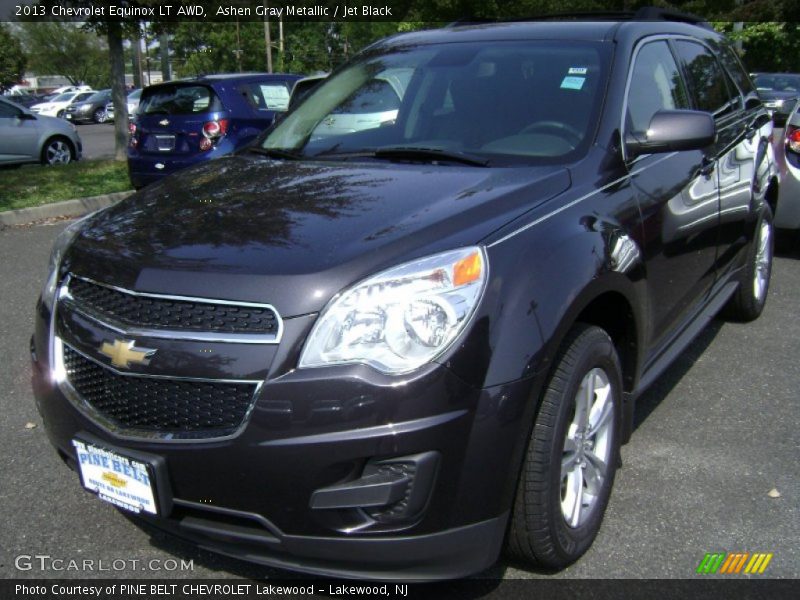 Ashen Gray Metallic / Jet Black 2013 Chevrolet Equinox LT AWD