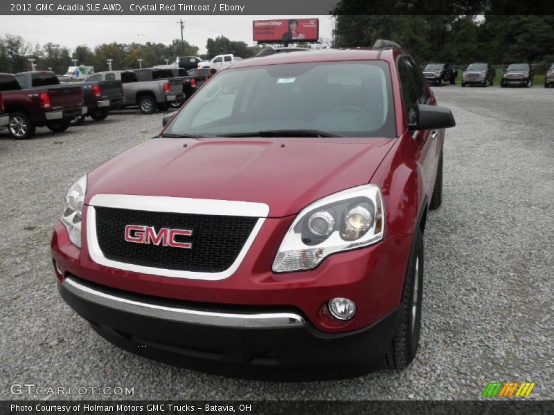 Crystal Red Tintcoat / Ebony 2012 GMC Acadia SLE AWD