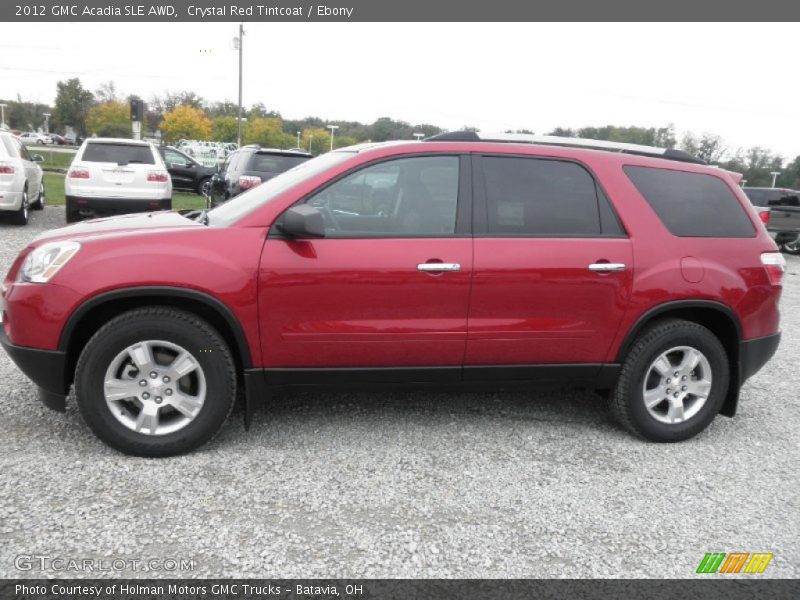 Crystal Red Tintcoat / Ebony 2012 GMC Acadia SLE AWD